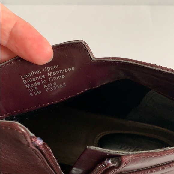 ALFANI ALF ACKE Women's Leather Burgundy Ankle Booties,Step’n Flex,Size 6.5 - Picture 7 of 12